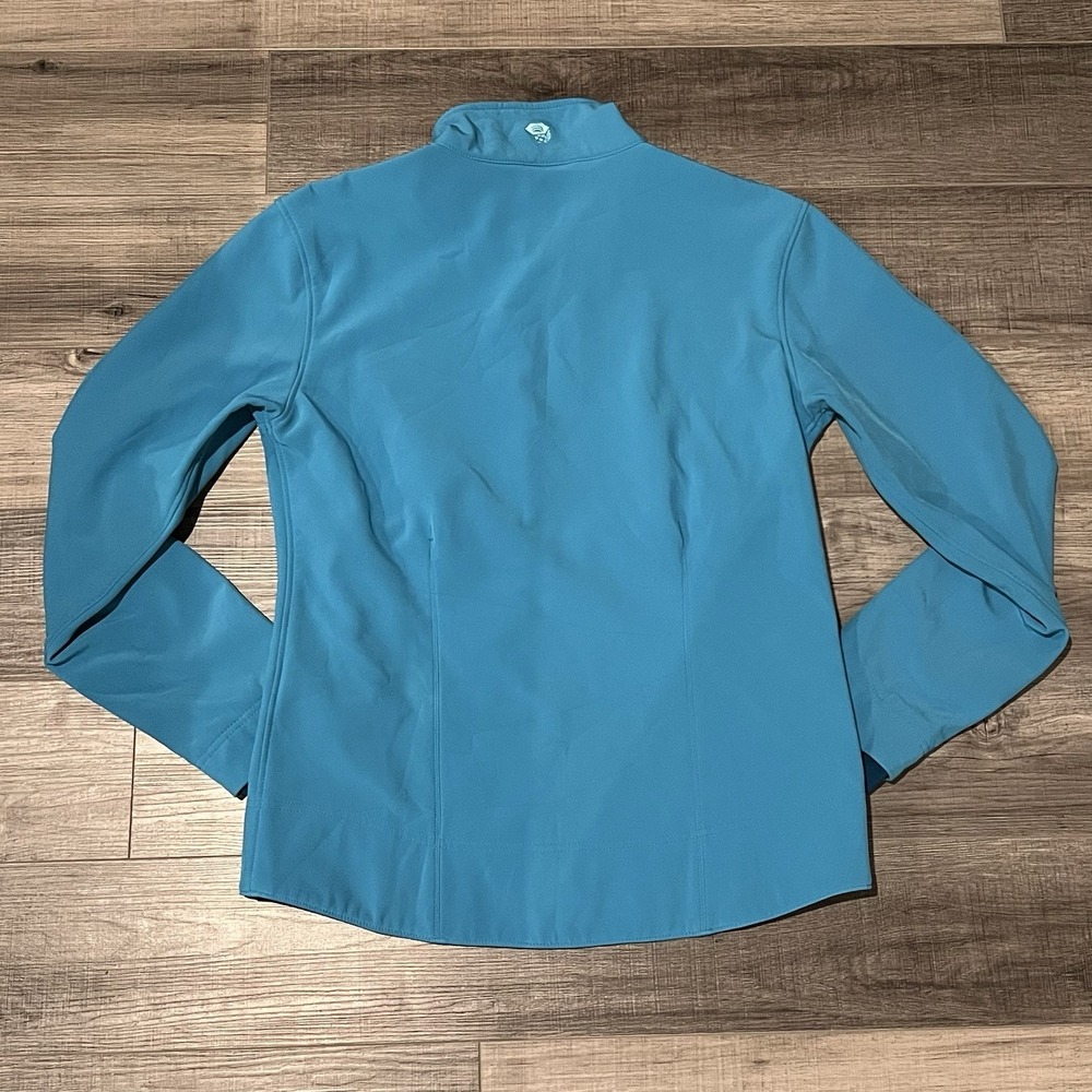 Mountain Hardwear Blue/ Teal Full Zip Softshell Jacket Women's Medium - Picture 6 of 7